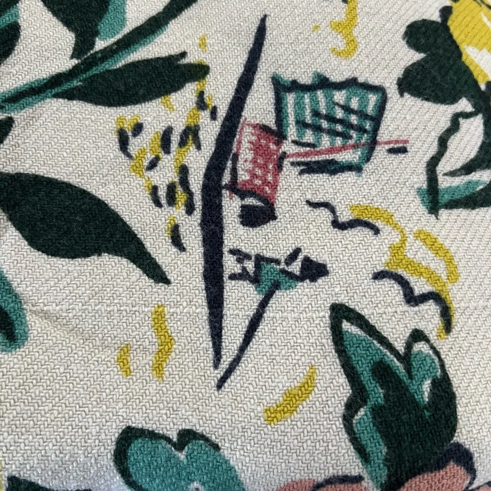 Vintage blanket/material/fabric Japanese Floral Patterned